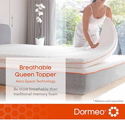 Dormeo Mattress Topper Queen - alívio do colchão de tecnologia Octaspring - Toppers de cama queen -size, colchão de resfriamento