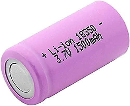Ramc AA Bateria de lítio Batterias de 3,7V 1500mAh baterias domésticas, 18350 Bateria recarregável de íons de lítio para lanterna,