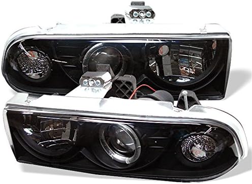 Spyder 5009524 Chevy S10 98-04 / Chevy Blazer 98-05 Faróis do projetor - Halo LED - Black - High 9005 - Baixo H1