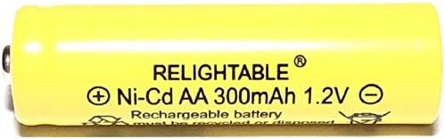 Baterias recarregáveis ​​300mAh AA NICD 1.2V