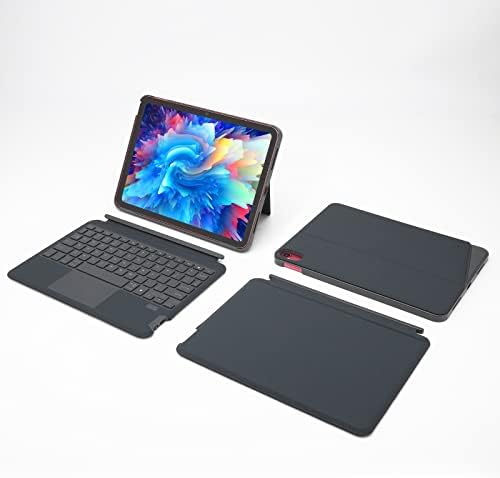 Caso de 10ª geração do iPad da Qulse com teclado, caixa do teclado para iPad 10.9 10ª geração 2022, 7 Luz de fundo de cor, capa de teclado sem fio destacável para iPad 10th Gen 10,9 polegadas 2022