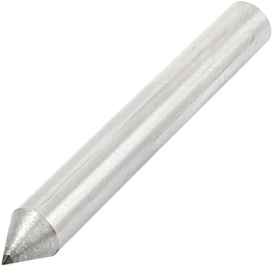 Aexit 6mm DIA Rodas abrasivas e discos de 50 mm de comprimento da roda de diamante de diamante de diamante Corte de caneta Tom de prata