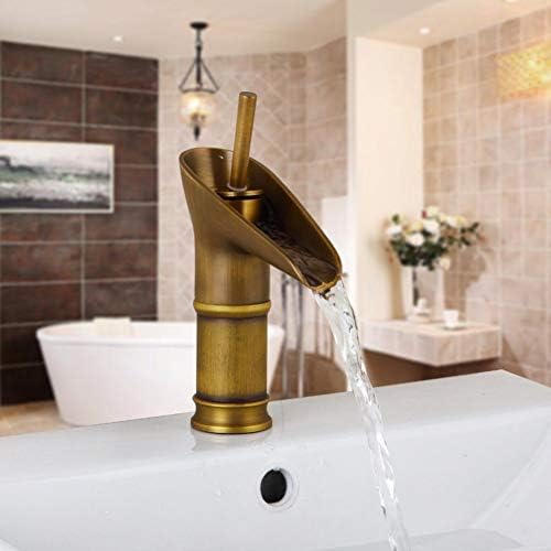 Chenf Kitchen Tap Antique Retro Brass Basin Torneira Banheiro Quente e Fria Handeld Holding & Hole Banheiro Misture