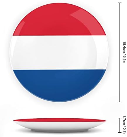 Placa decorativa de cerâmica da bandeira da Holanda com exibição pendurada para o casamento personalizado de casamento festivo para