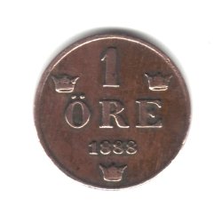 1888 Suécia Coin Km#750