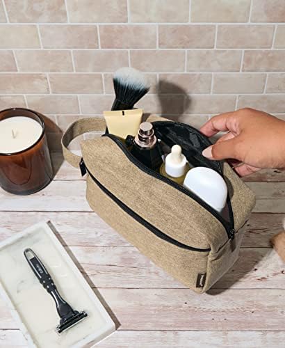 Bolsa de armazenamento de viagem de Brookstone - grandes cosméticos e produtos de higiene pessoal multi -funcionais para