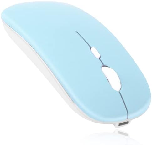 Urbanx 2.4GHz e mouse Bluetooth, mouse sem fio recarregável para a série de guias Samsung Galaxy Bluetooth Wireless Mouse para laptop/pc/mac/ipad pro/computador/tablet/android violeta roxo
