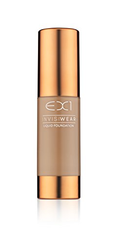 EX1 Cosmetics Invisiwear Líquido Cobertura completa Fundação MAISEIRA 15.0 - Vegan, petróleo e fragrância livre, dermatologicamente