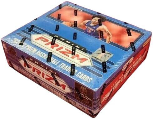 2021-22 Panini Prizm NBA Basketball Factory Caixa de varejo selada 24 pacotes de 4 cartões, 96 cartões no total. 24 inserções ou paralelos