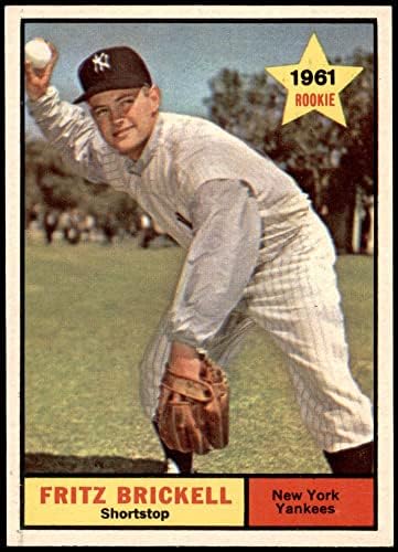 1961 Topps # 333 Fritz Brickell New York Yankees NM/MT Yankees