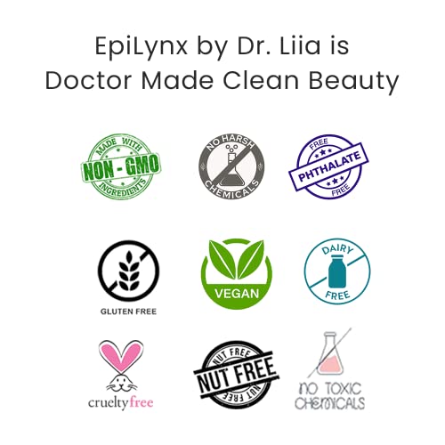 Epilynx do Dr. Liia Vegan Liquid Lip Gloss - Fórmula hidratante para hidratação e desgaste duradouro - sem crueldade,