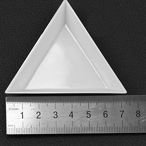 Luwsldirr 10pcs DIY PLÁSTICO Triangular UNIDS BEADS TRAY OUTOR DE TRILHAÇÃO DE ARTE