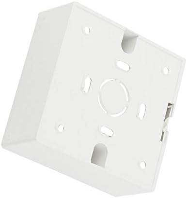 Aexit 84mm x distribuição de 84 mm de alojamento de plástico branco RJ45 RJ11 Placas de parede da placa de face e caixa de trás da caixa de conectores