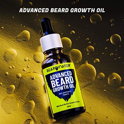 Kit de crescimento básico da barba do Beardinator | Oil de crescimento da barba de cebola e ativador da barba | Especialmente projetado para barba irregular | Cuidados com barba livre química