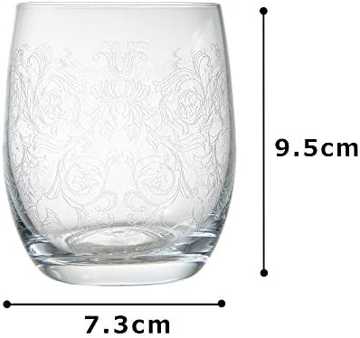 Aoyama Glass AMG-MC-7019 Rock Glass, Old 300-4, 11,8 fl oz, Baco, fabricado na República Tcheca