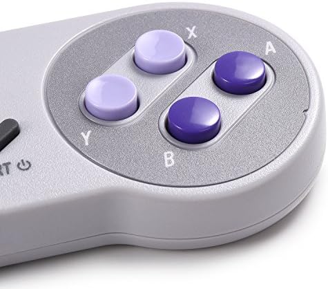 Controlador USB SNES sem fio de 2,4 GHz para jogos super clássicos, controlador PC USB Retro Retro compatível para Windows PC