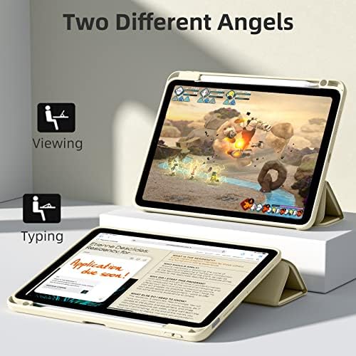 Caso Wenlaty compatível com iPad Air 5th/4th Generation 10,9 polegadas 2022/2020 com porta -lápis, para iPad Air 5/4 Case, [Sono Auto/Wake]