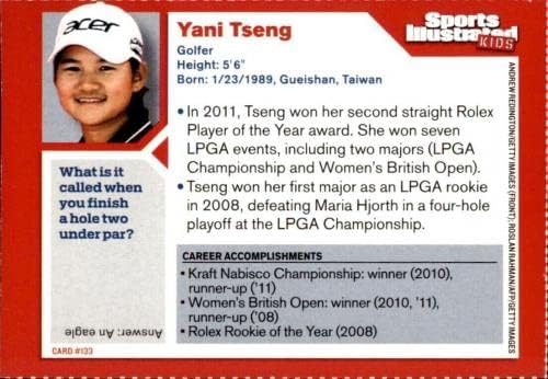 Yani Tseng Assinou Sports Illustrated Kids Golf Card #133 - Revistas de golfe autografadas