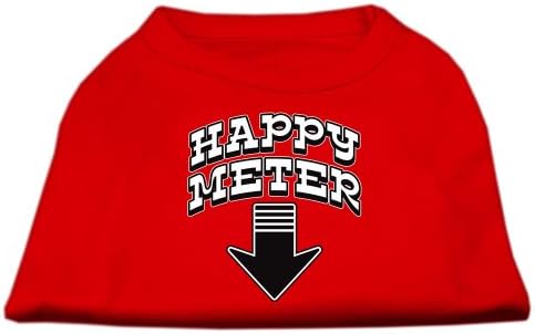 Happy Meter Screen Impred Dog Shirt Red Med