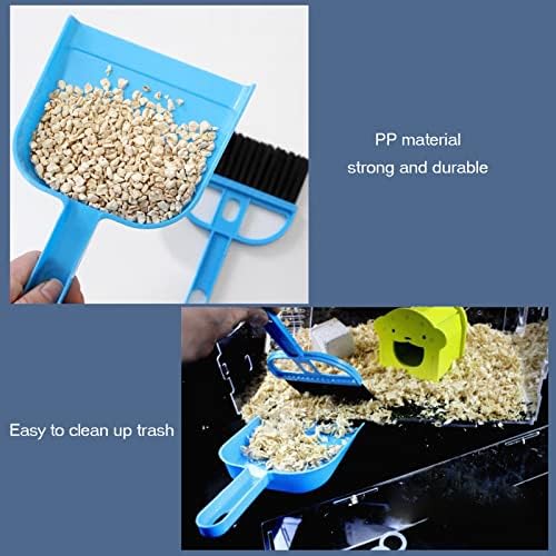 Seis 3 Pack Hamster Mini Dustpan e Broom Set.