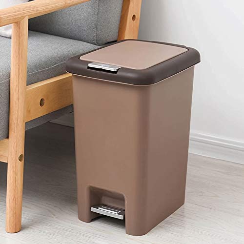 Allmro Pequeno lixo lixo lixo lata 8l/10l Pressionando capa de cozinha lixo de lixo da sala de estar de lixo do banheiro