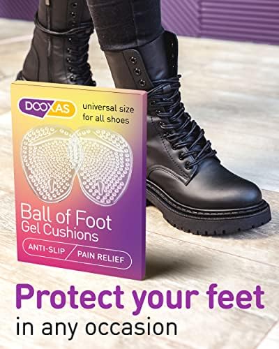 Almofadas da bola do dooxas para saltos altos - inserções de salto alto - inserções de sapatos em gel para aliviar a dor no pé -