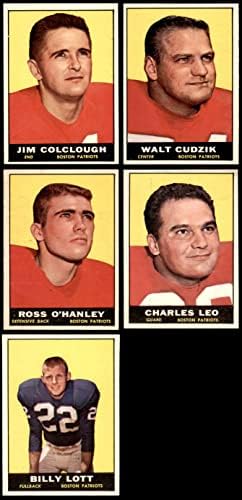 1961 Topps New England Patriots Team estabeleceu o New England Patriots NM Patriots