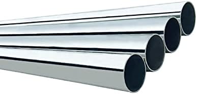 Tubo de tubo redondo de aço inoxidável OD de 12 mm de parede de 0,8 mm de comprimento 810 mm, 0,5 x 0,03 x 31,89 de comprimento,