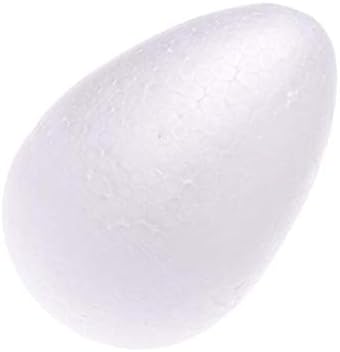Chengyida 10pcs 18x12cm Modelagem de poliestireno isopor Bola de ovo de espuma para dia de Natal DIY ou do dia da Páscoa Diy Diy White Craft