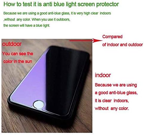 Protetor de tela Max IPhone XS do iPhone, protetor de tela leve anti -azul [Eye Protect] [precisão da tela de toque] [livre de bolhas] Vidro temperado para iPhone Apple XS Max [3 pcs]