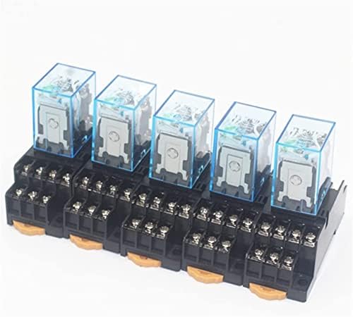 Relé Xiangbinxuan 1set My4nj Coil AC12V AC24V DC12V DC24V AC110V AC220V HH54P 5A 220V Miniature Electromagnetic Relay