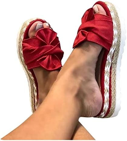 Sandálias de praia aayomet para mulheres, sandálias Plataforma feminina sandálias Bowknot Decorte Slippers Casual
