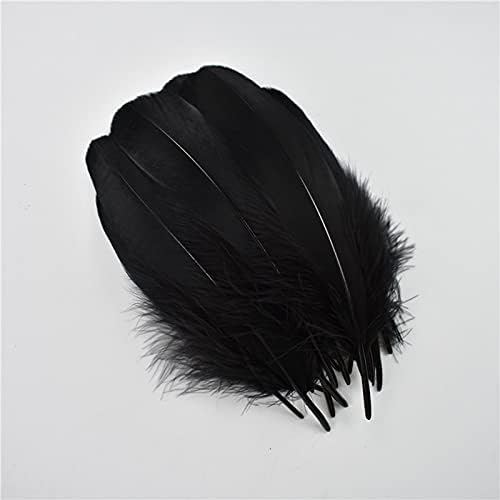 20 PCs Feathers de faisão preto para artesanato decoração de festa de casamento galo de ganso de penas de penas diy acessórios