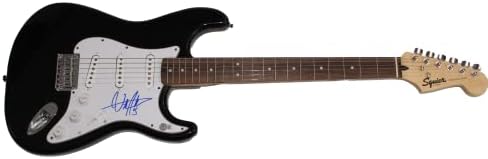 Billy Strings assinou autógrafo em tamanho grande Black Fender Stratocaster Guitar Electric D com Beckett Authentication Bas Coa - jovem