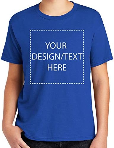 Camiseta personalizada Personalizada Adicione seu próprio texto ou imagem Camisa jovem para crianças