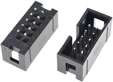 Willwin 30 PCS Cabeçalho da caixa IDC DC3-30P 30 WAYS 2,54mm JTAG Socket Connector Black