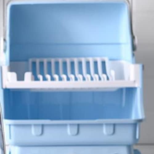 Rack de secagem de depila, caixa de armazenamento de mesa de cozinha para colocar prateleiras de prateleiras multifuncionais