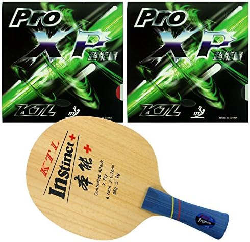 KTL Instinct+ FL Blade com duas borrachas pro XP montadas raquete