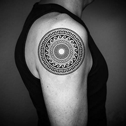 Adesivo de tatuagem temporária grega antiga - ohmytat