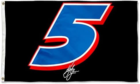 Bandeira quadriculada de Bayyon Kyle Larson #5 Bandeira de bandeira 3x5feet para fãs de carros com ilhós de bronze