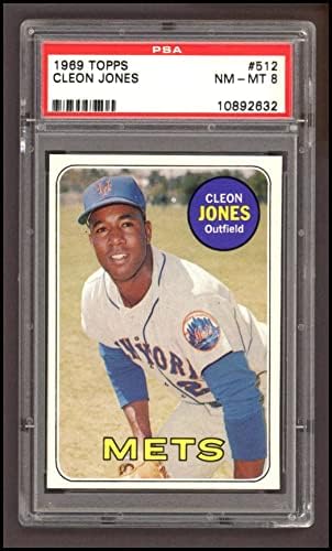 1969 Topps 512 Cleon Jones New York Mets PSA PSA 8,00 Mets