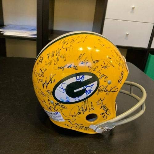 1989 Equipe Green Bay Packers assinou capacete de tamanho completo autografado - Capacetes NFL autografados