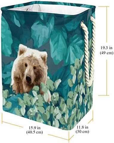 Indicultor Peekaboo Bear 300d Oxford PVC Roupas impermeáveis ​​cestas de lavanderia grande para cobertores Toys de roupas