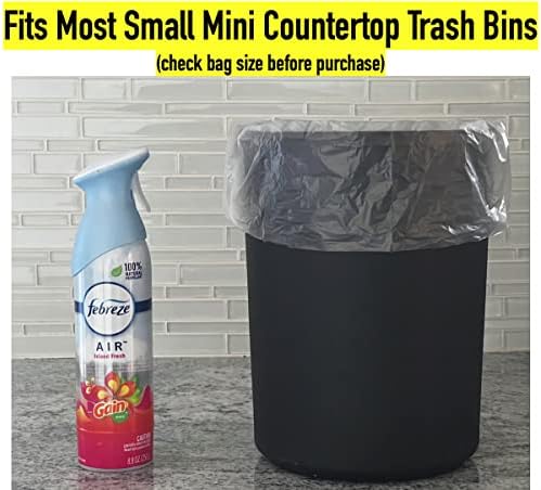 1,2 galão 120 Limpe Pequenos sacos de lixo Banheiro 1 galão de lixo Sacos de lixo de plástico Mini sacos de lixo latas para caixas