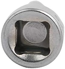 X-Dree 1/4 de polegada x 3/8 polegadas Chrome Vanadium Socket Adaptador de impacto Tom de prata (Tono argentato 1/4