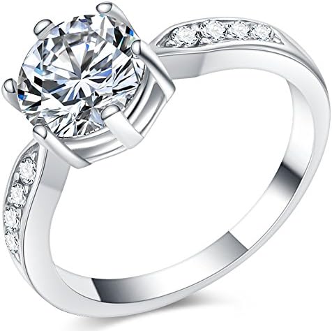 Jude Jewellers Aço inoxidável no engajamento de casamento Solitary Style Valentine Propõe Anniversary Promise Ring