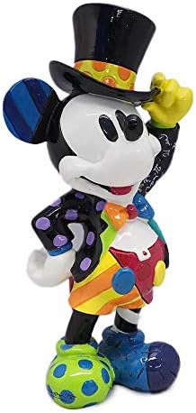 Enesco Disney por Britto Top Hat Mickey Mouse Statue, 8,07 polegadas, multicolor