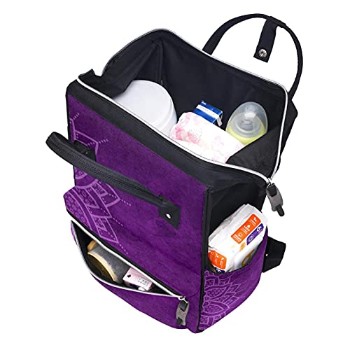 Mandala Backer Freia Tote Bags Backpack Mummy Backping Bag de Nappy Bag Saco de viagem para cuidados com o bebê