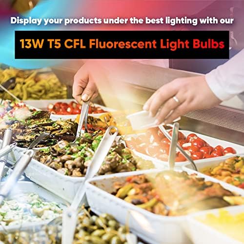 Bulbos fluorescentes de F13T5/DL 21 polegadas por lumenivo - lâmpadas de 13 watts de 13 watts T5 6500K Luz do dia - com