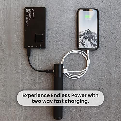 Lume Cube Mobile Creator Tripod Stand e Power Bank Grip | Alça do carregador portátil para câmera DSLR, luzes LED e smartphones